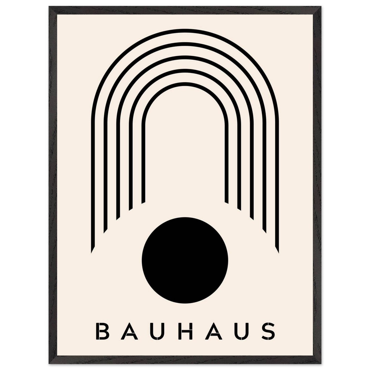Bauhaus Black & Beige - Vibrantwalls