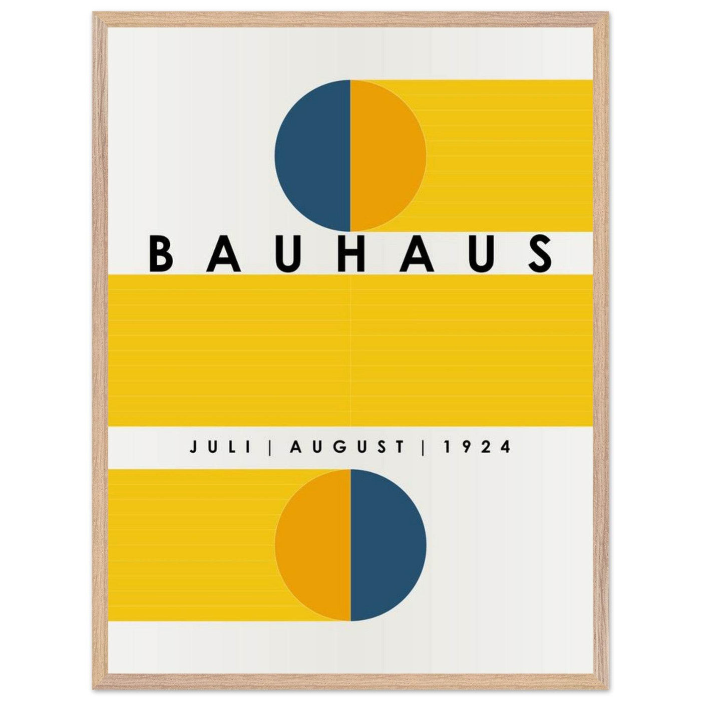 Bauhaus Blue Tunnel Geometric - Vibrantwalls