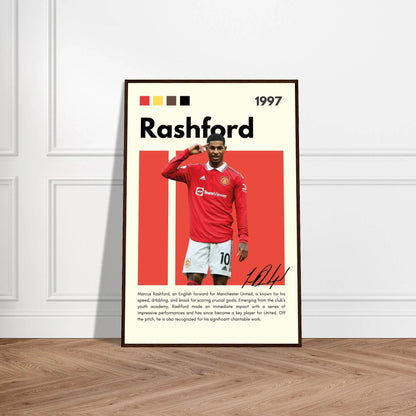 Marcus Rashford Manchester United Soccer Legends Wall Art - Vibrantwalls