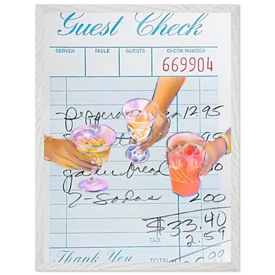 Guest Check Cocktail - Vibrantwalls