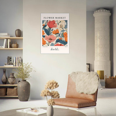 Flower Market Delhi Framed Art Print – Vibrant Botanical & Nature Posters | Ready-to-Hang in Multiple Sizes - Vibrantwalls