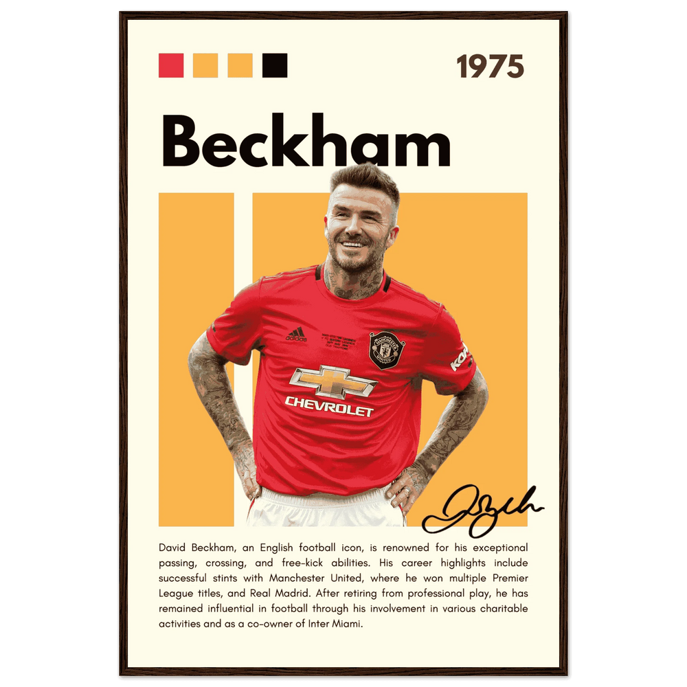 David Beckham Wall Art - Vibrantwalls