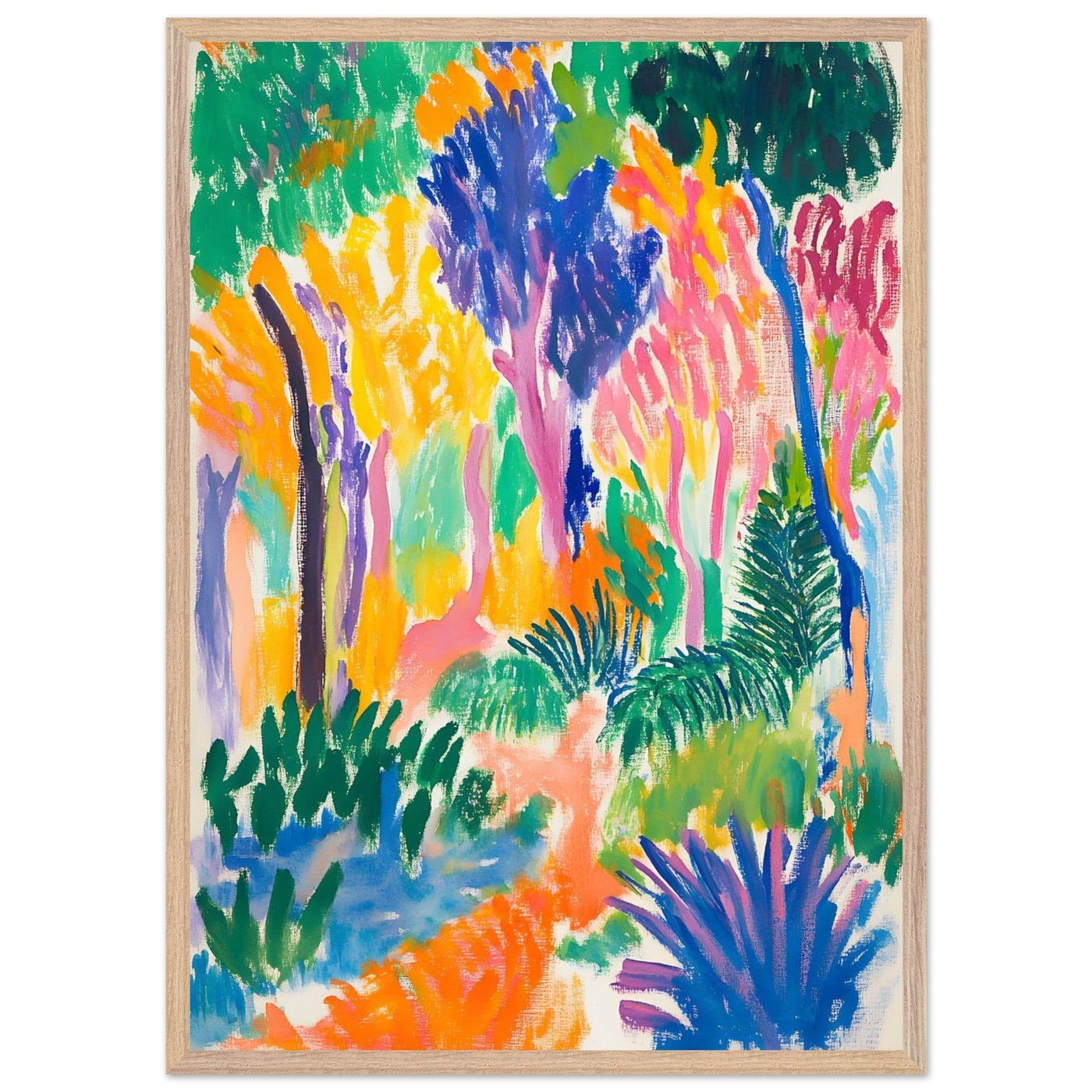 Abstract Foliage Art - Modern Wall Decor for Your Home - Vibrantwalls
