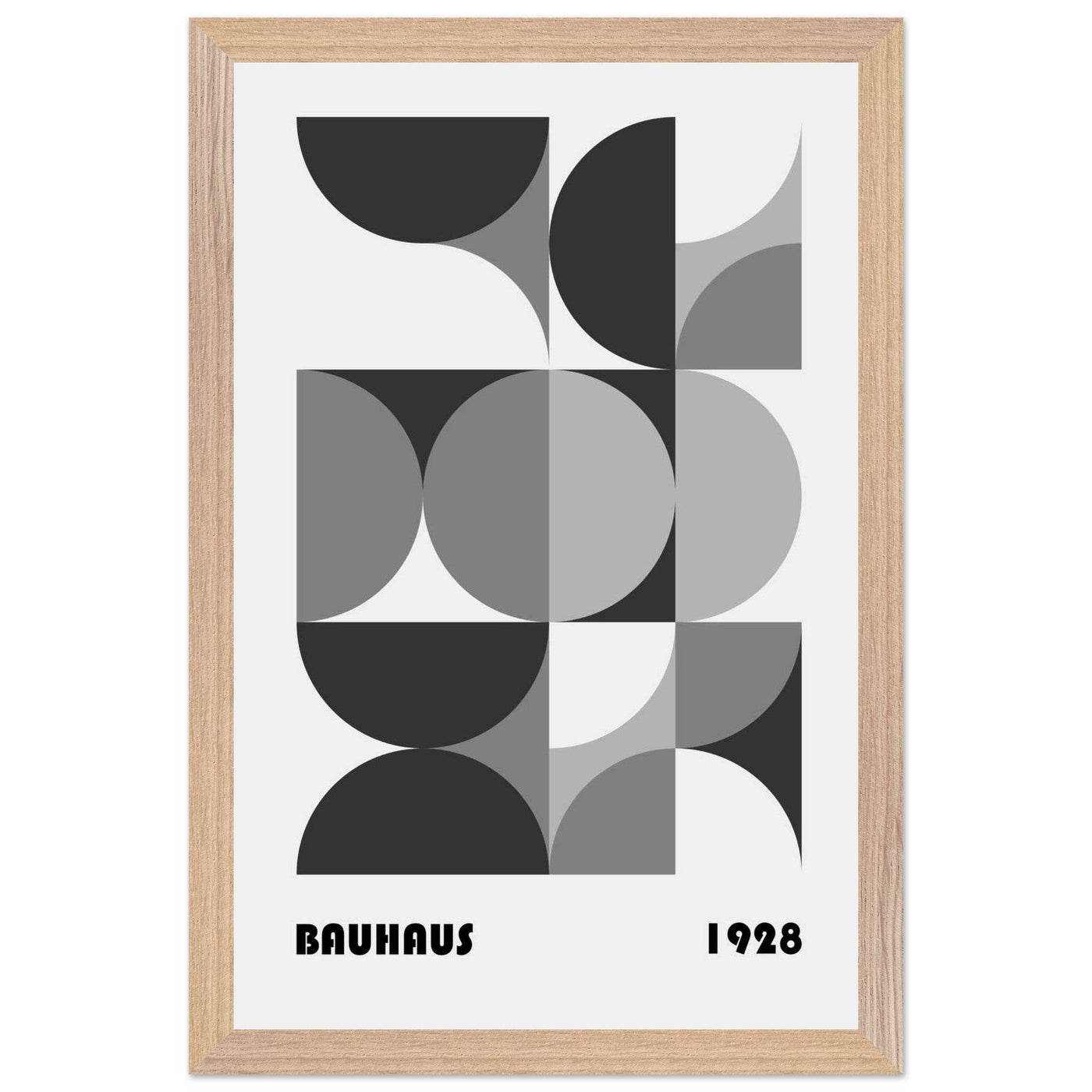 Bauhaus 1928 - Geometric Monochrome - Vibrantwalls