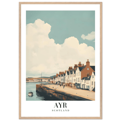Ayr Scotland Framed Poster – Coastal Charm Wall Art with Vintage Vibe & Wooden Frame - Vibrantwalls