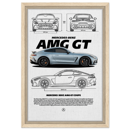 AMG GT Grand Tourer Canvas Print – Legendary Framed Art Decor - Vibrantwalls
