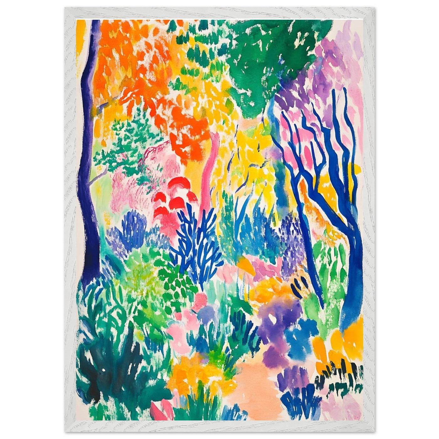 Vibrant Matisse Abstract Garden Joy - Vibrantwalls