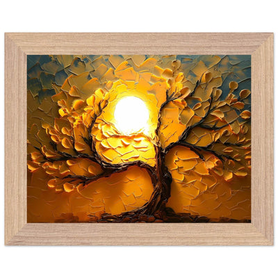 Textured Golden Tree of Life - Vibrantwalls