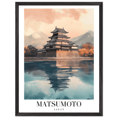 Matsumoto Japan Framed Poster – Serene Travel Wall Art with Wooden Frame - Vibrantwalls
