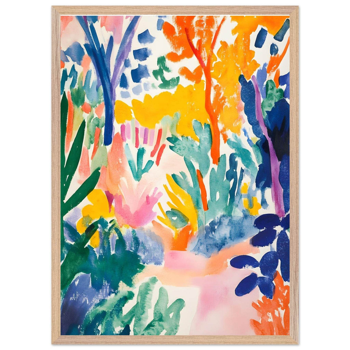 Vibrant Abstract Garden - Vibrantwalls
