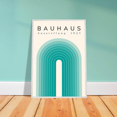 Bauhaus Ausstellung 1923 Teal & Cream - Vibrantwalls