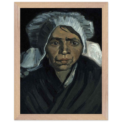 Peasant Woman Sculpture - Exquisite Head of a Peasant Woman Art Piece - Vibrantwalls