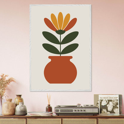 Floral Pot Art - Vibrantwalls