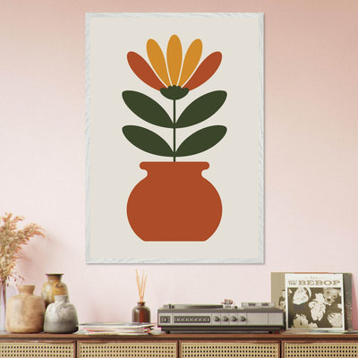 Floral Pot Art - Vibrantwalls