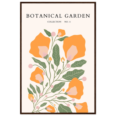 Botanical Garden Collection Framed Poster – Warm Floral Art Print | Ready-to-Hang in Various Sizes & Frame Styles - Vibrantwalls