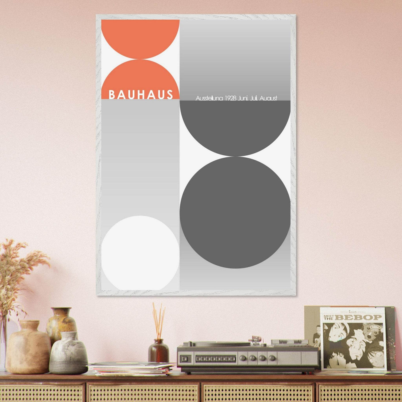 Bauhaus-Style Abstract Geometric - Vibrantwalls