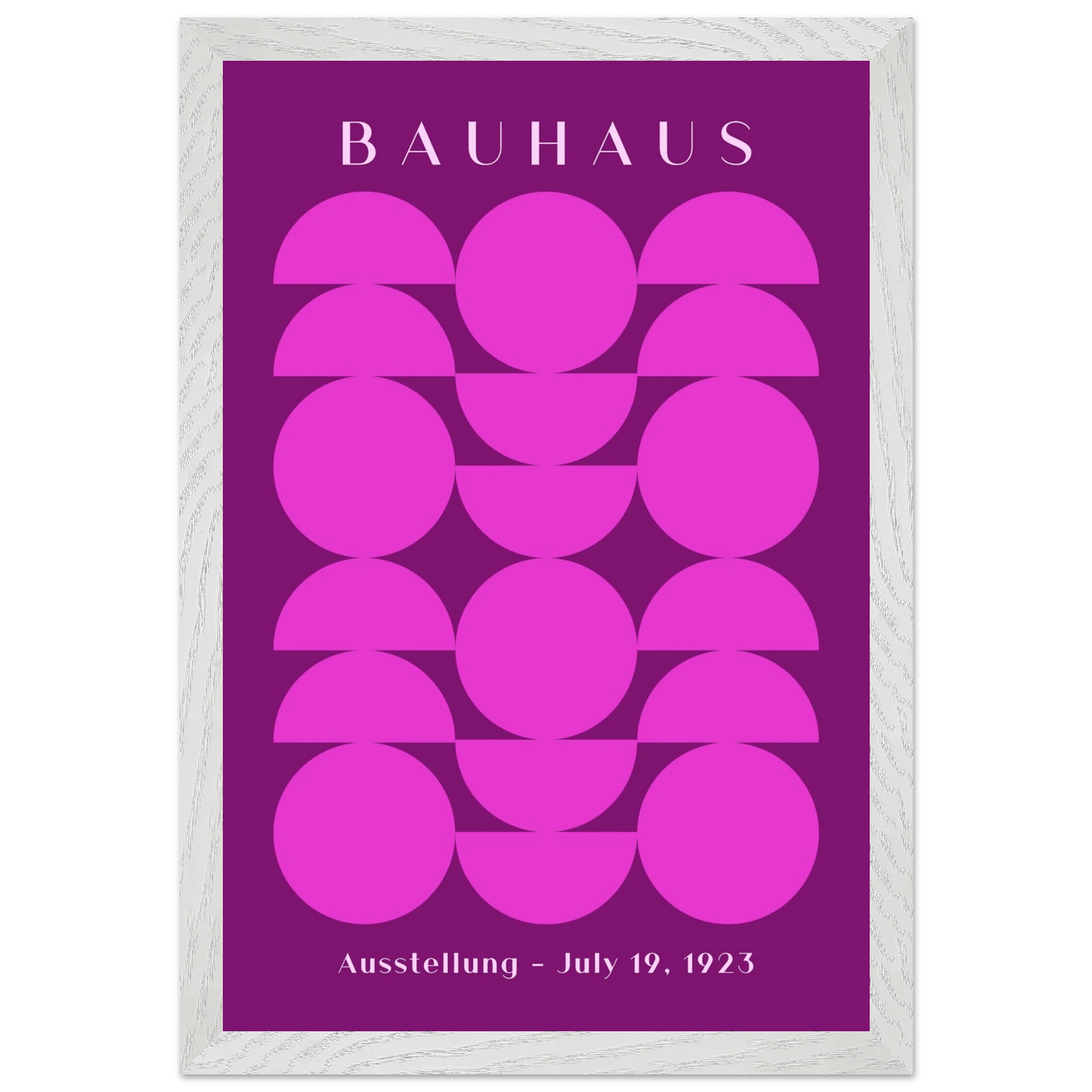 Bauhaus Pink & Purple Abstract - Vibrantwalls