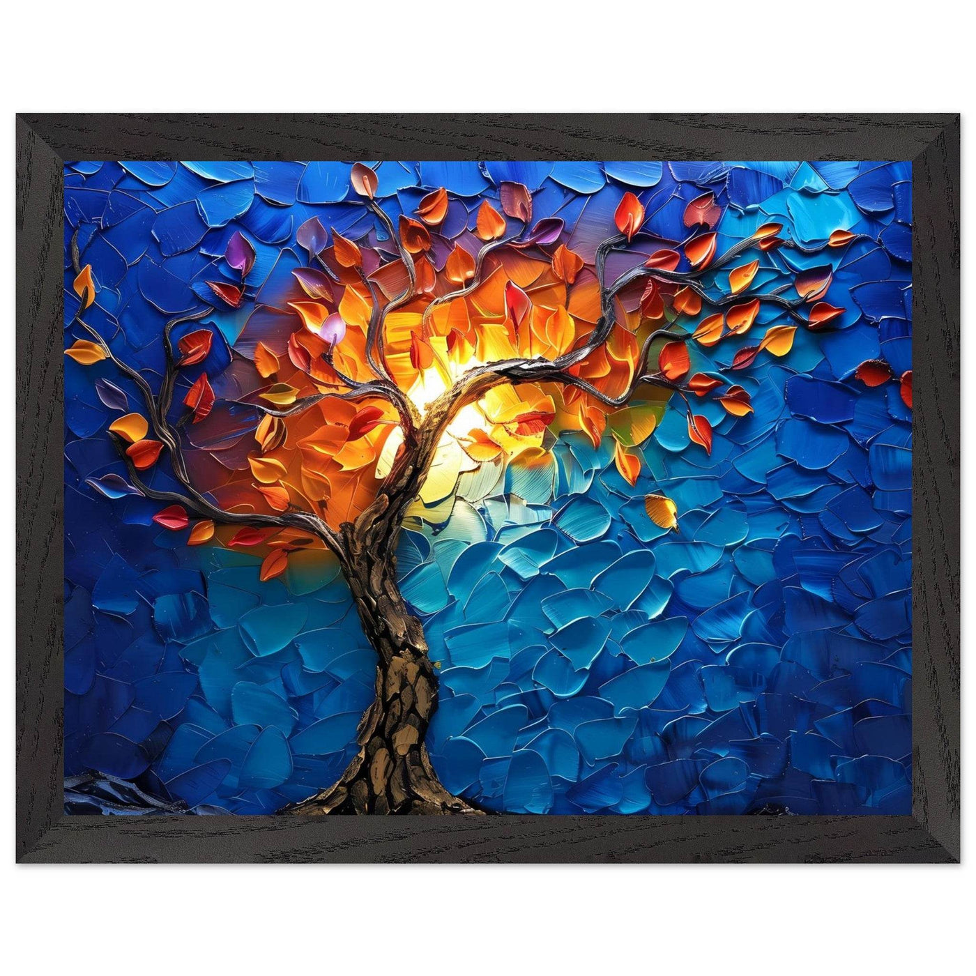 Vibrant Tree of Life Palette Knife Art - Vibrantwalls
