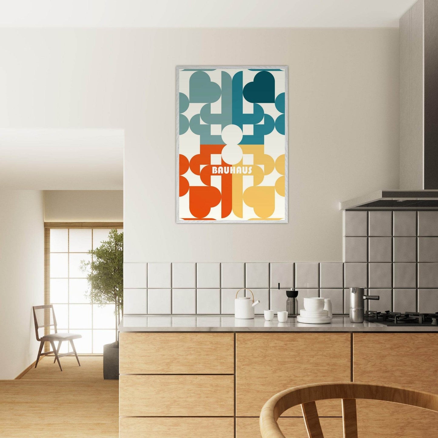 Bauhaus Geometric Shape Movement Style Design Poster Wall Art - Vibrantwalls