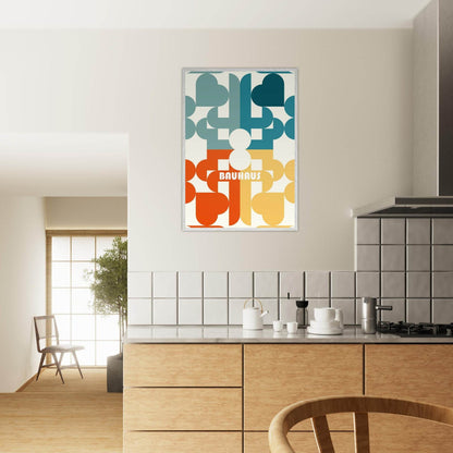 Bauhaus Geometric Shape Movement Style Design Poster Wall Art - Vibrantwalls