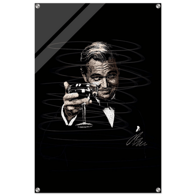 Gatsby Toast Acrylic Print – Iconic Sketch Art, Vibrant & Durable Wall Decor in Various Sizes - Vibrantwalls
