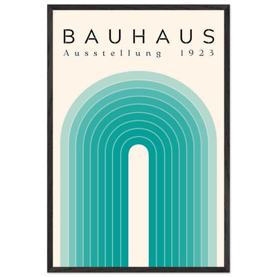 Bauhaus Ausstellung 1923 Teal & Cream - Vibrantwalls