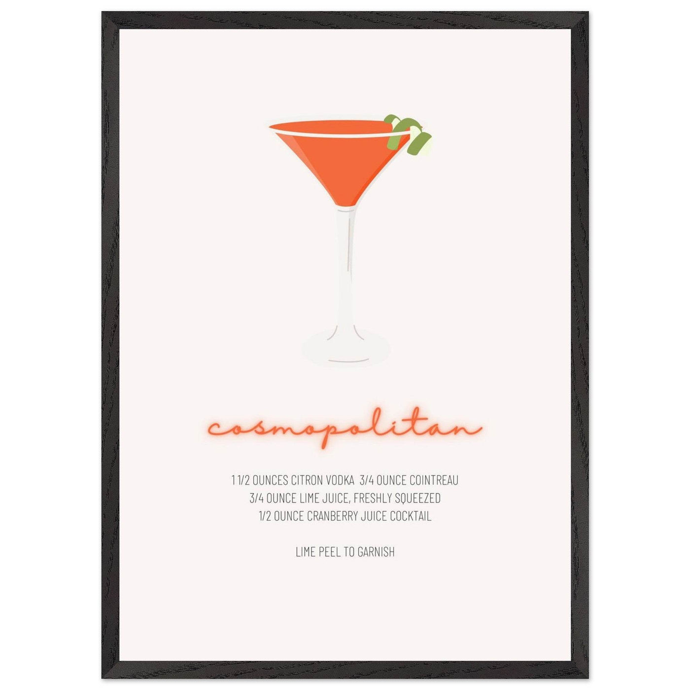Cosmopolitan Cocktail Recipe Pink Vodka Cranberry Drink - Refreshing Cocktail Delight - Vibrantwalls