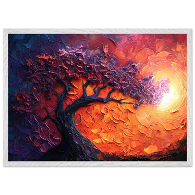 Sunset Hues Vibrant Tree of Life - Vibrantwalls