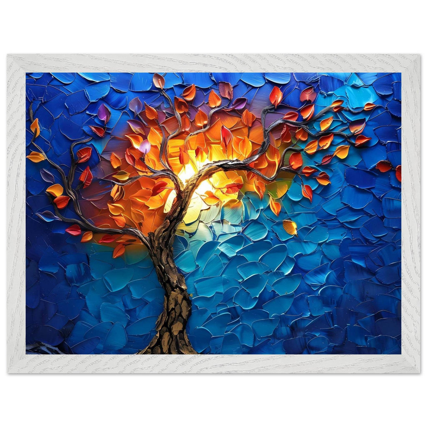 Vibrant Tree of Life Palette Knife Art - Vibrantwalls
