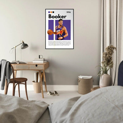 Devin Booker Phoenix Suns Modern Art Print - Vibrantwalls