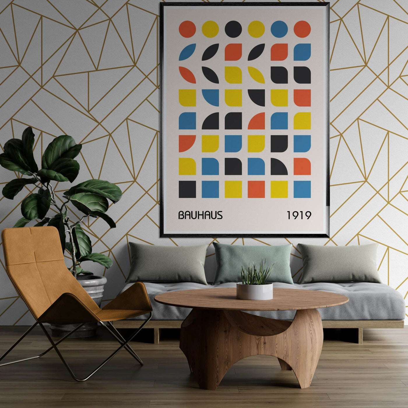 Bauhaus 1919 Geometric Abstract - Vibrantwalls