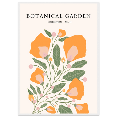 Botanical Garden Collection Framed Poster – Warm Floral Art Print | Ready-to-Hang in Various Sizes & Frame Styles - Vibrantwalls