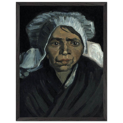 Peasant Woman Sculpture - Exquisite Head of a Peasant Woman Art Piece - Vibrantwalls