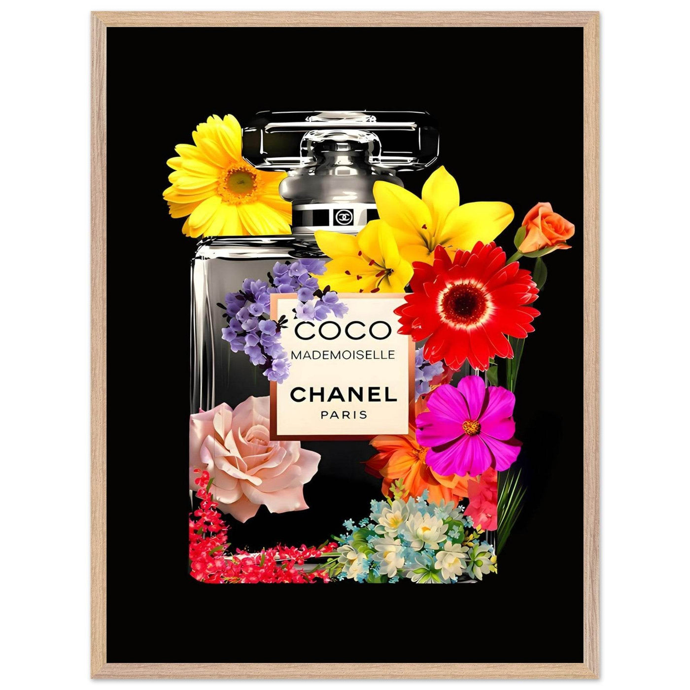 Vibrant Coco Mademoiselle Floral Art Print - Premium Framed Wall Decor in Your Choice of Size & Finish - Vibrantwalls