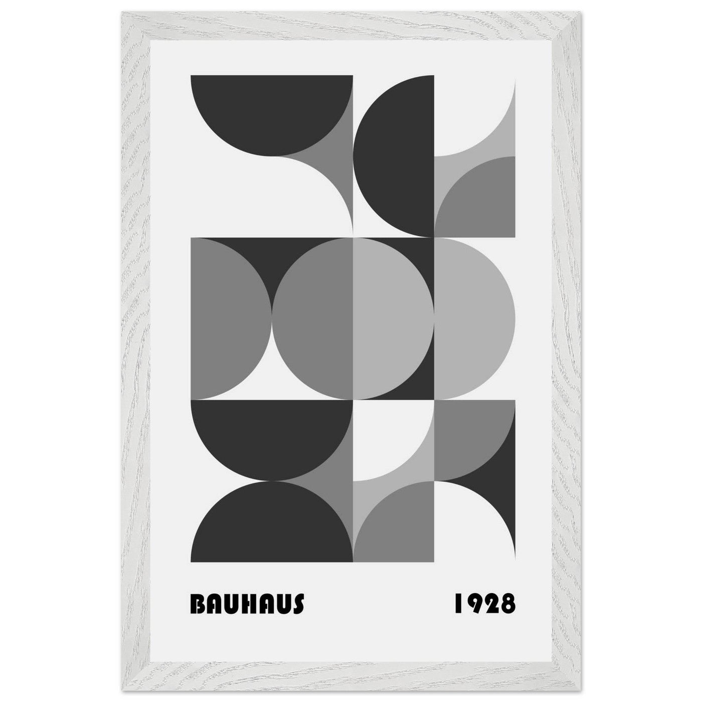Bauhaus 1928 - Geometric Monochrome - Vibrantwalls