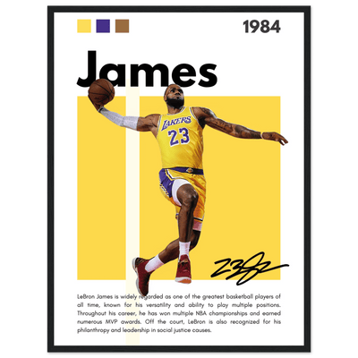 LeBron James King James Lakers Art Print - Vibrantwalls