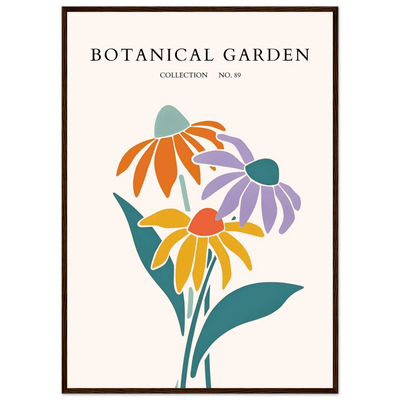 Botanical Garden Collection Framed Poster – Abstract Floral Art Print | Vibrant Colors, Ready-to-Hang - Vibrantwalls
