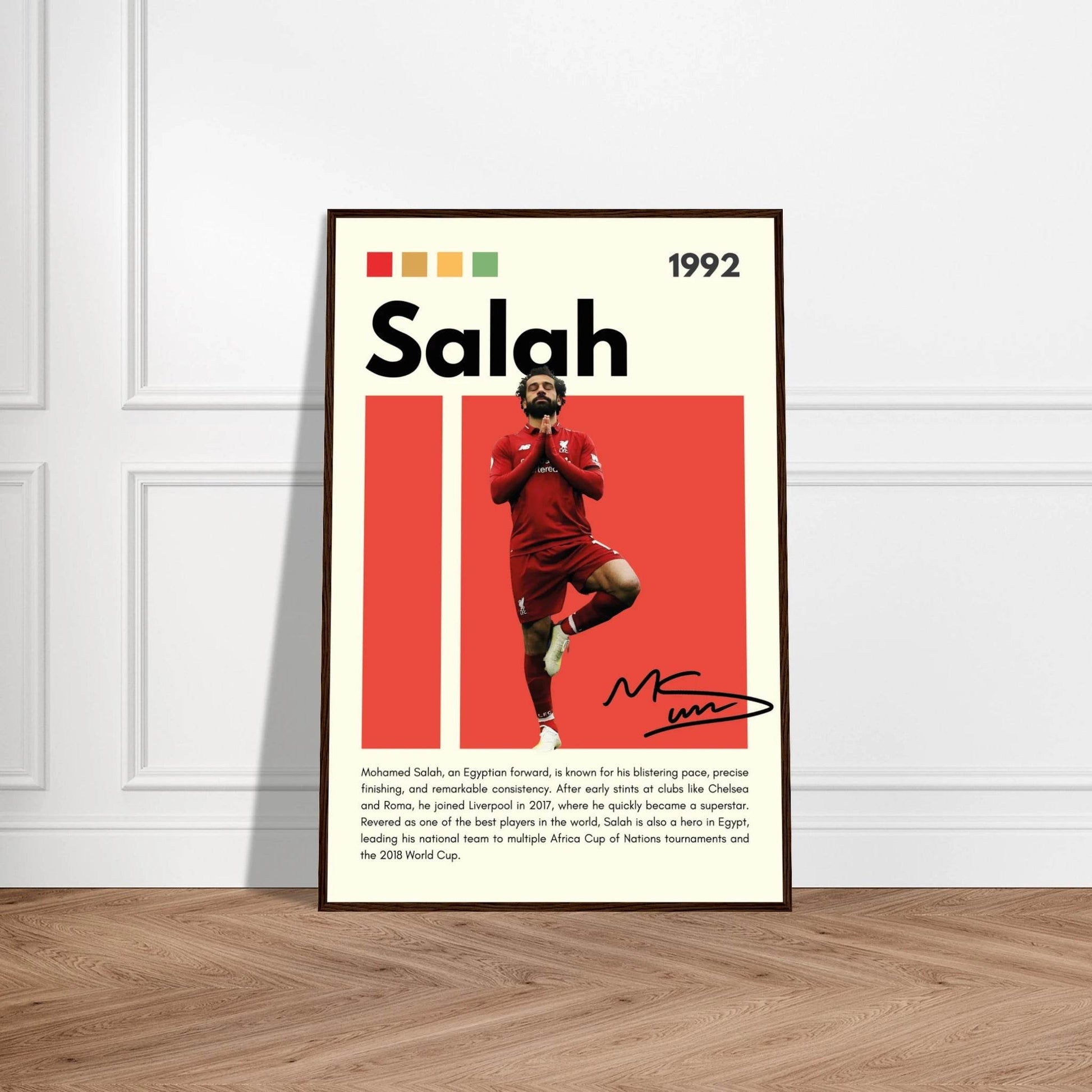 Mohamed Salah Liverpool FC Soccer Football Legends Wall Art - Vibrantwalls