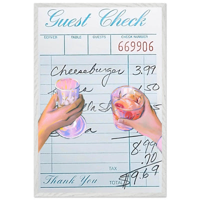 Retro Bar Tab Art - Vibrantwalls