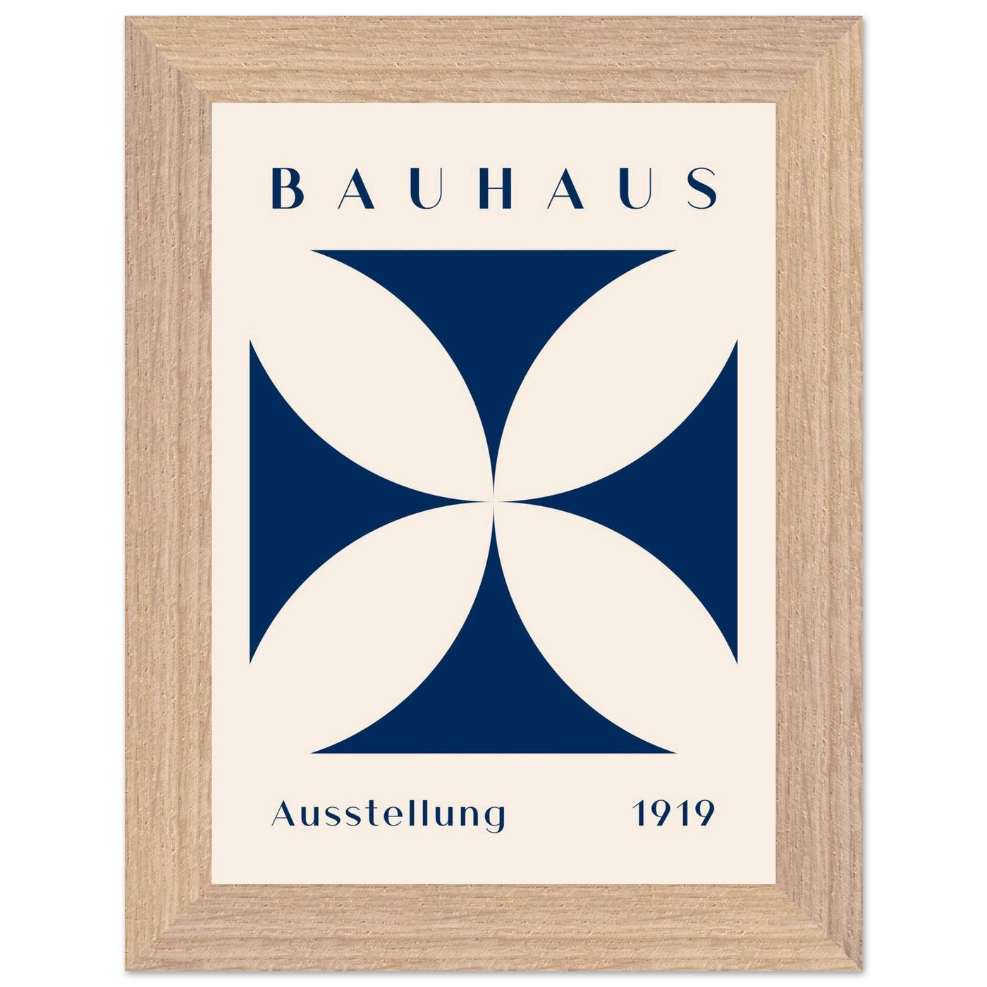 Bauhaus Exhibition 1919 - Navy Cream - Vibrantwalls
