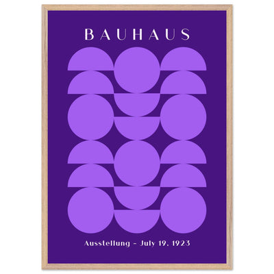 Bauhau 1923 Purple Geometric - Vibrantwalls