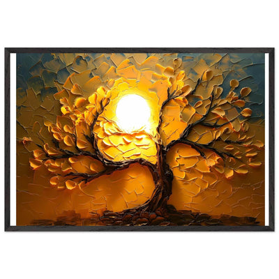 Textured Golden Tree of Life - Vibrantwalls