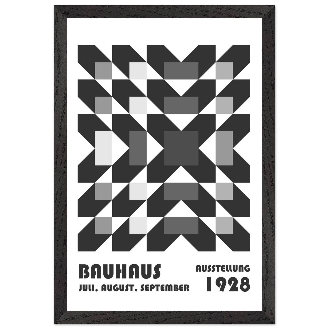 Bauhaus-Style Geometric Grid - Vibrantwalls