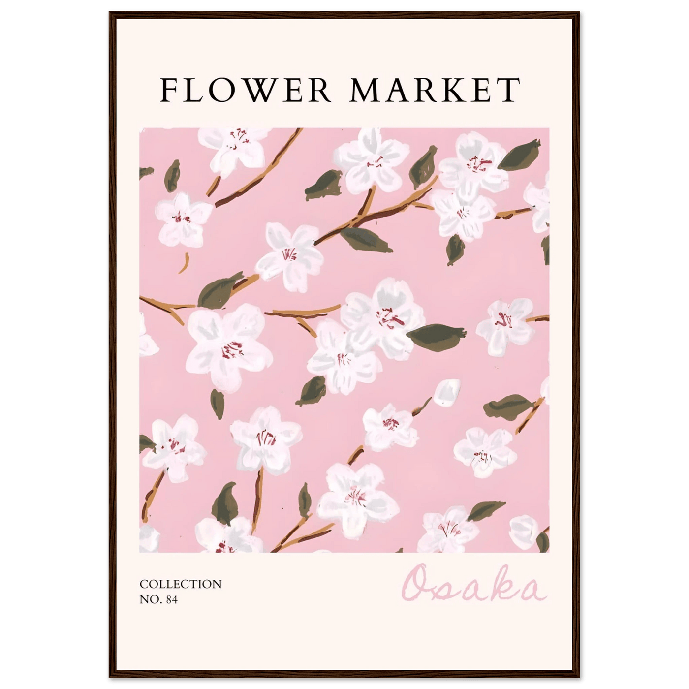 Sakura Pink Bloom Framed Poster – Delicate Floral Art Print | Ready-to-Hang in Your Choice of Frame - Vibrantwalls