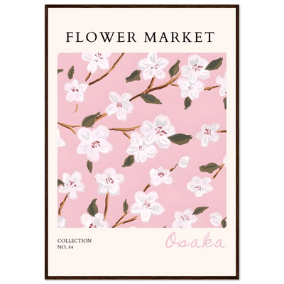 Sakura Pink Bloom Framed Poster – Delicate Floral Art Print | Ready-to-Hang in Your Choice of Frame - Vibrantwalls