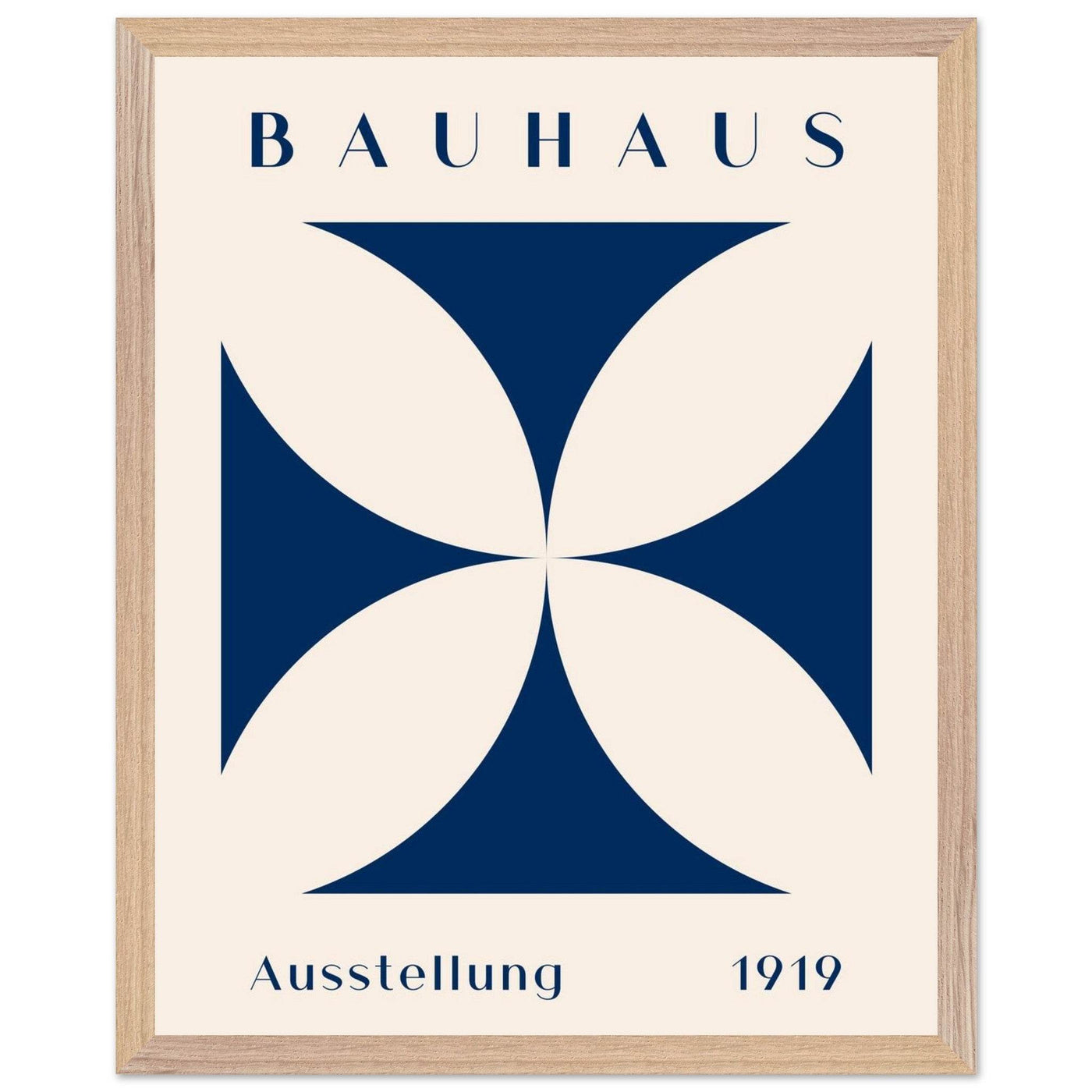 Bauhaus Exhibition 1919 - Navy Cream - Vibrantwalls