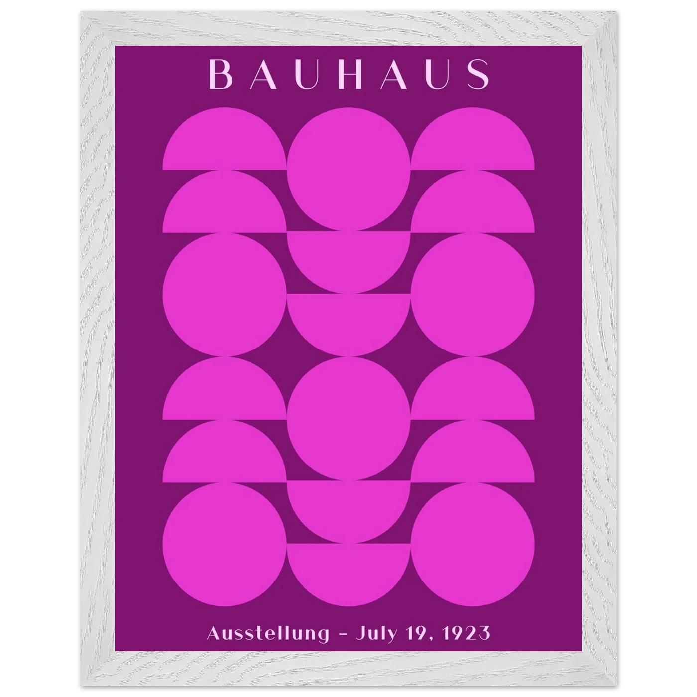 Bauhaus Pink & Purple Abstract - Vibrantwalls