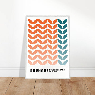 Bauhaus-Style The Blue Waves - Vibrantwalls