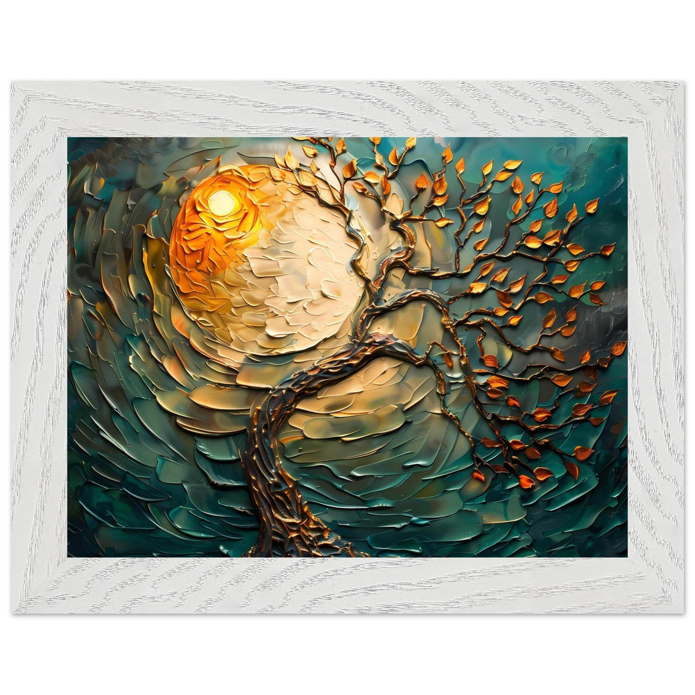 Golden Sunset Emerald Tree of Life Jewelry - Vibrantwalls