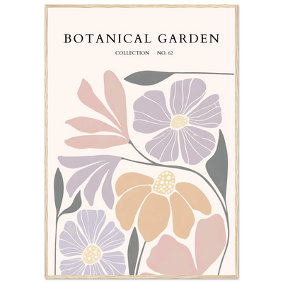 Botanical Garden Framed Posters – Soft Hues & Abstract Floral Prints | Ready-to-Hang Wall Art - Vibrantwalls